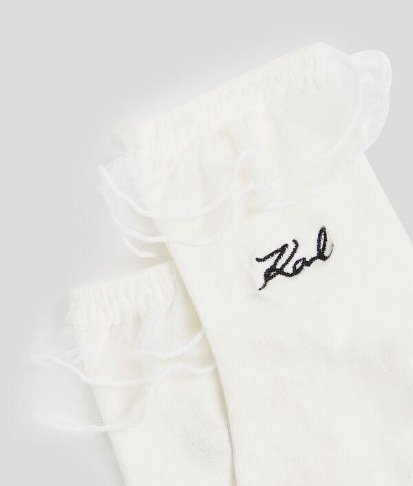 Karl Lagerfeld CHAUSSETTES À VOLANTS K/SIGNATURE - 2-PACK