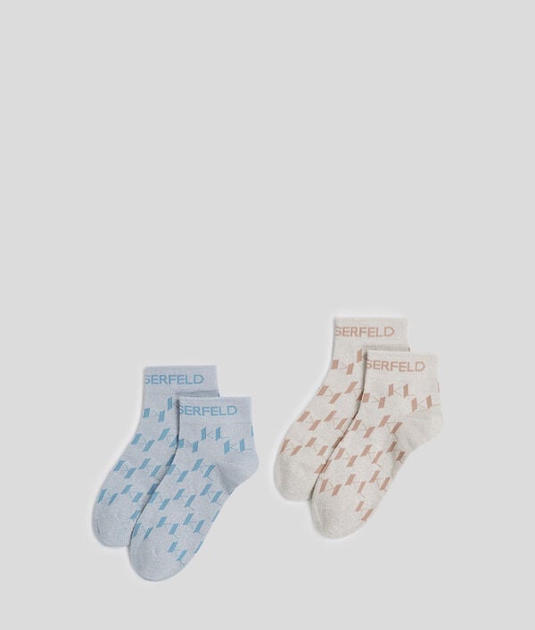 karl lagerfeld CHAUSSETTES COURTES K/MONOGRAM - 2-PACK