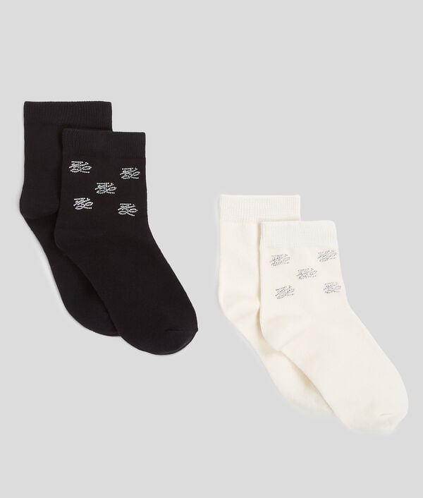 Karl Lagerfeld CHAUSSETTES EN STRASS K/AUTOGRAPH - 2-PACK