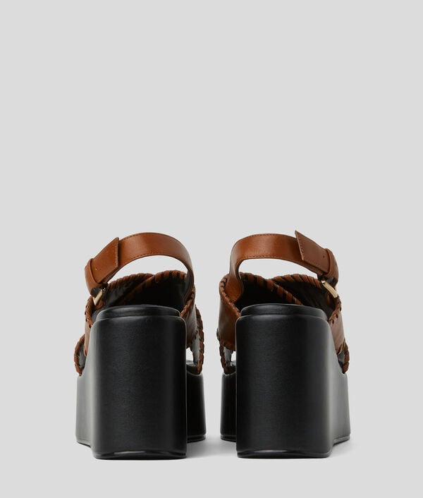 Karl Lagerfeld CHAUSSURES À TALON COMPENSÉ KARL SIGNATURE WENDY WHIPSTITCH