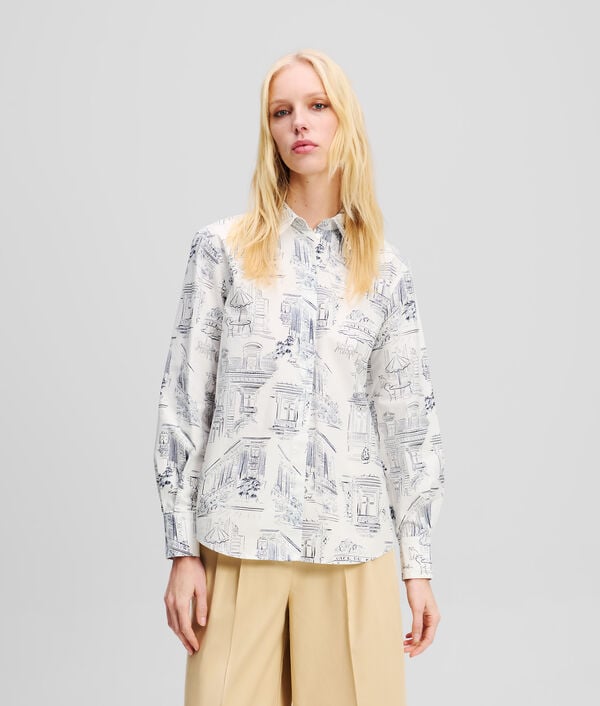 karl lagerfeld CHEMISE À IMPRIMÉ INTÉGRAL KL X JORGE PARRA