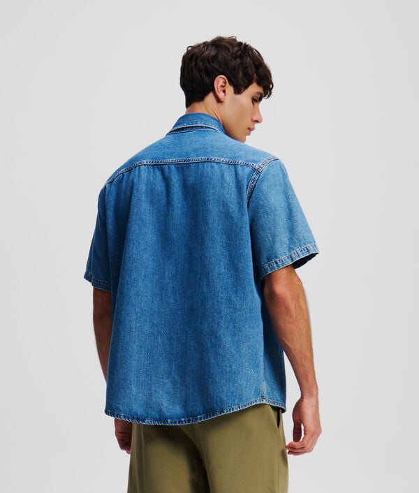 Karl Lagerfeld CHEMISE EN JEAN À MANCHES COURTES IKON