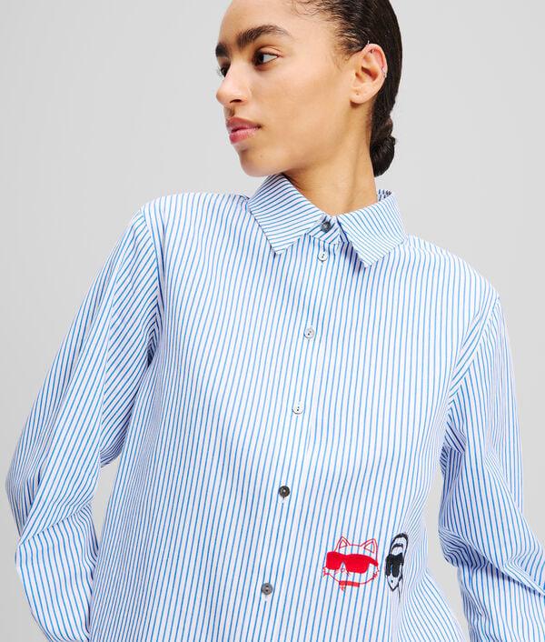 Karl Lagerfeld CHEMISIER À RAYURES IKON KARL & CHOUPETTE