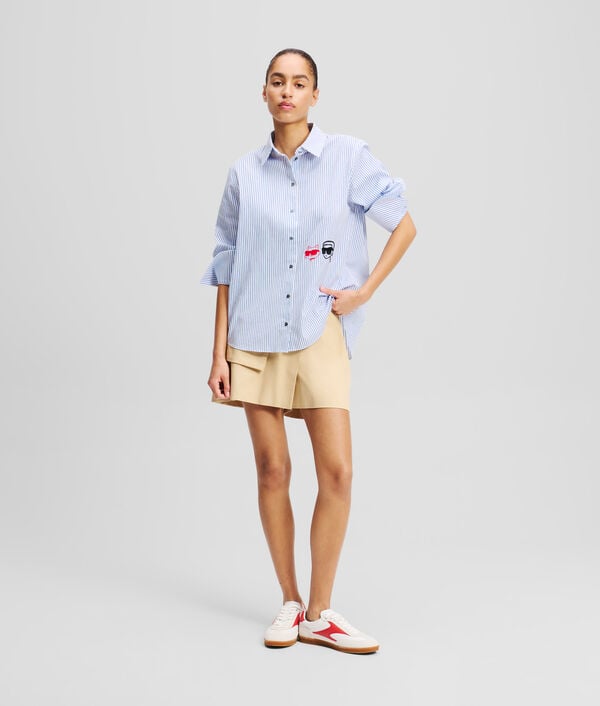 Karl Lagerfeld CHEMISIER À RAYURES IKON KARL & CHOUPETTE