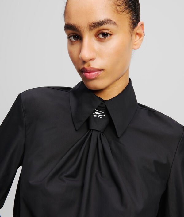 Karl Lagerfeld CHEMISIER KARL ESSENTIAL AVEC DETAIL CRAVATE