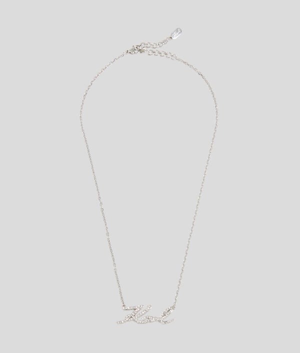 karl lagerfeld Collier à breloque pavé KARL Signature
