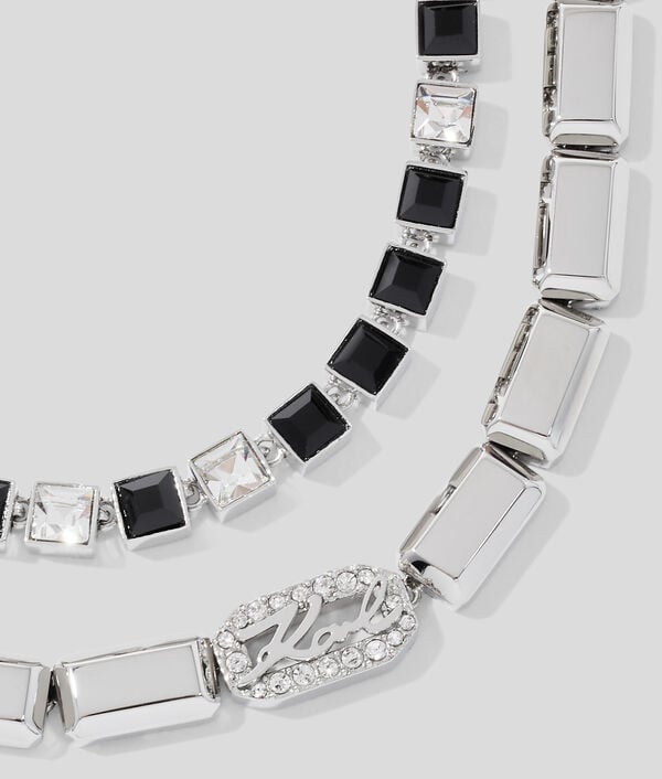 Karl Lagerfeld Collier De Cristaux Pavés KARL Signature