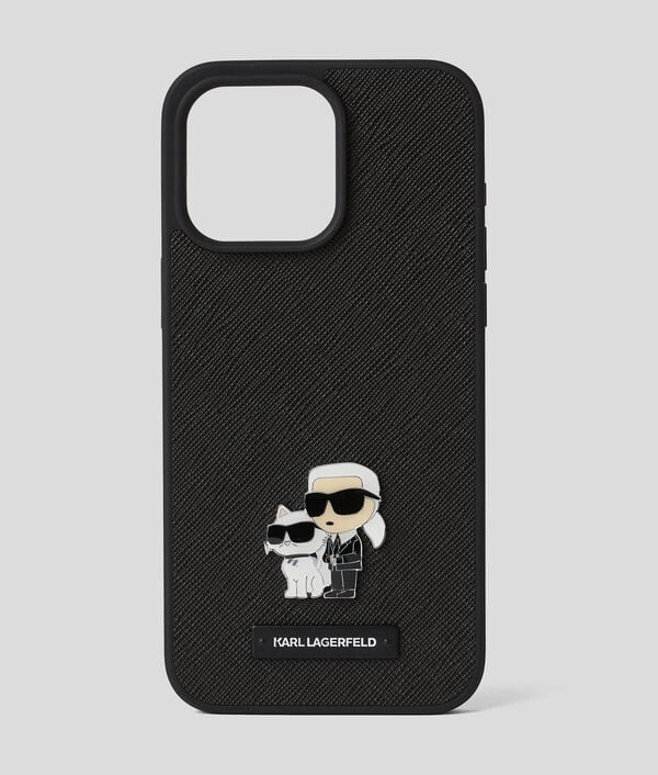 karl lagerfeld COQUE IKON KARL ET CHOUPETTE POUR IPHONE 16 PRO MAX