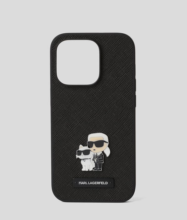 karl lagerfeld COQUE IKON KARL ET CHOUPETTE POUR IPHONE 16 PRO