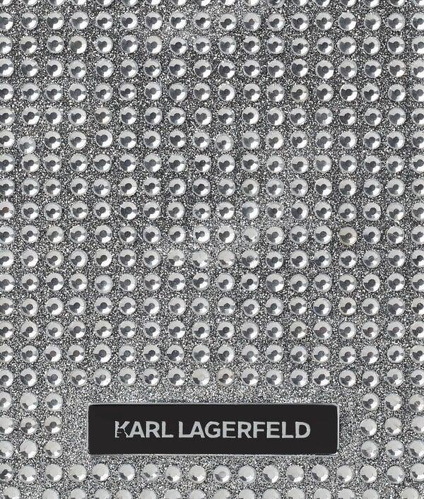 Karl Lagerfeld COQUE LOGO KARL AVEC STRASS POUR IPHONE 16 PRO