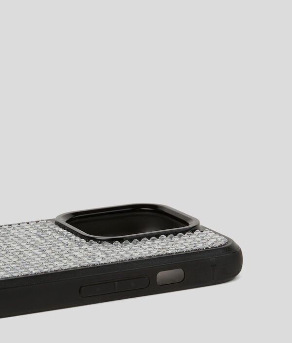 Karl Lagerfeld COQUE LOGO KARL AVEC STRASS POUR IPHONE 16 PRO
