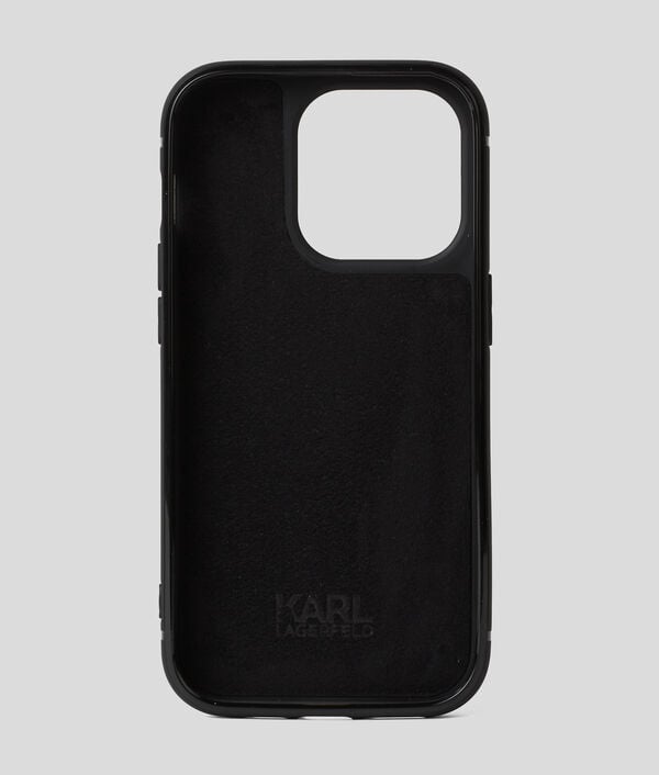 Karl Lagerfeld COQUE LOGO KARL AVEC STRASS POUR IPHONE 16 PRO MAX