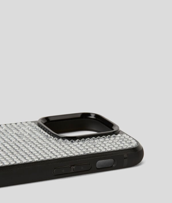 Karl Lagerfeld COQUE LOGO KARL AVEC STRASS POUR IPHONE 16 PRO MAX