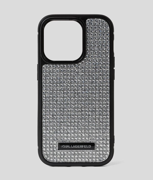 karl lagerfeld COQUE LOGO KARL AVEC STRASS POUR IPHONE 16 PRO MAX