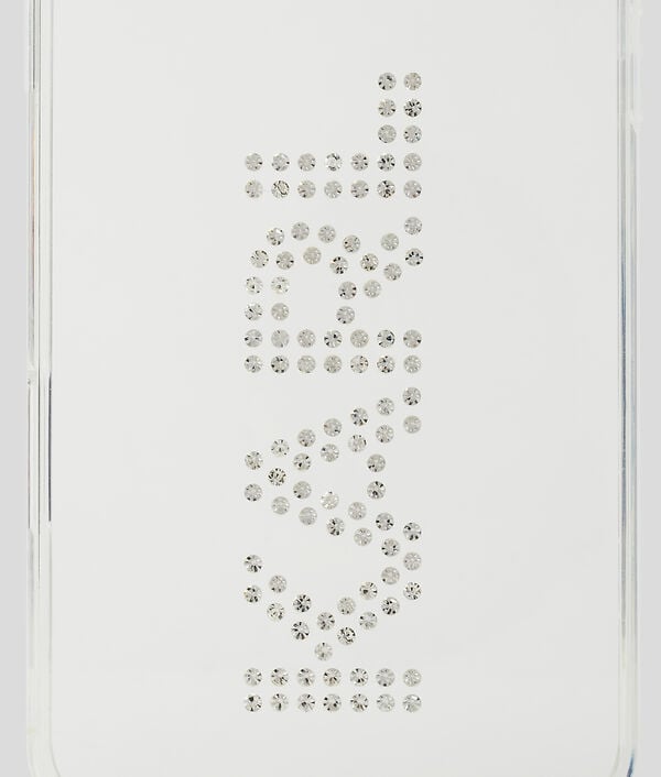 Karl Lagerfeld COQUE ORNÉE DU LOGO KARL EN STRASS POUR IPHONE 16 PRO MAX