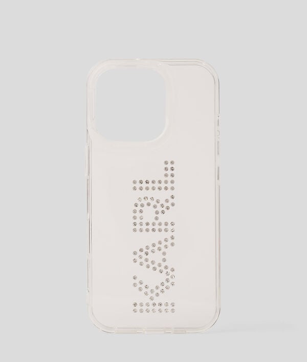 karl lagerfeld COQUE ORNÉE DU LOGO KARL EN STRASS POUR IPHONE 16 PRO