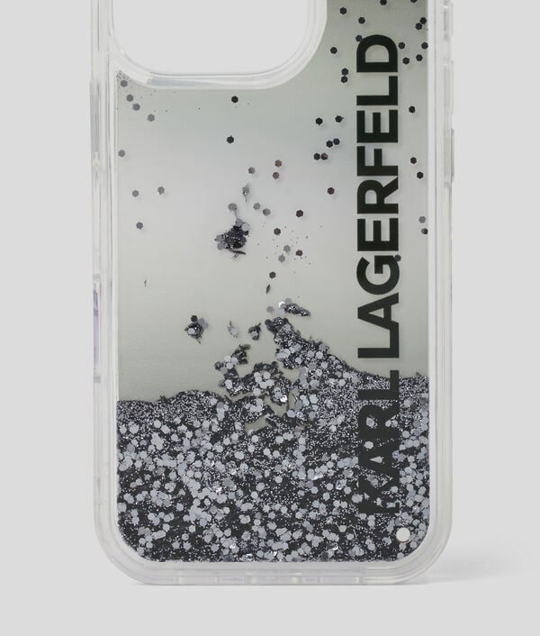 Karl Lagerfeld COQUE PAILLETÉE ORNÉE DU LOGO KARL POUR IPHONE 16 PRO