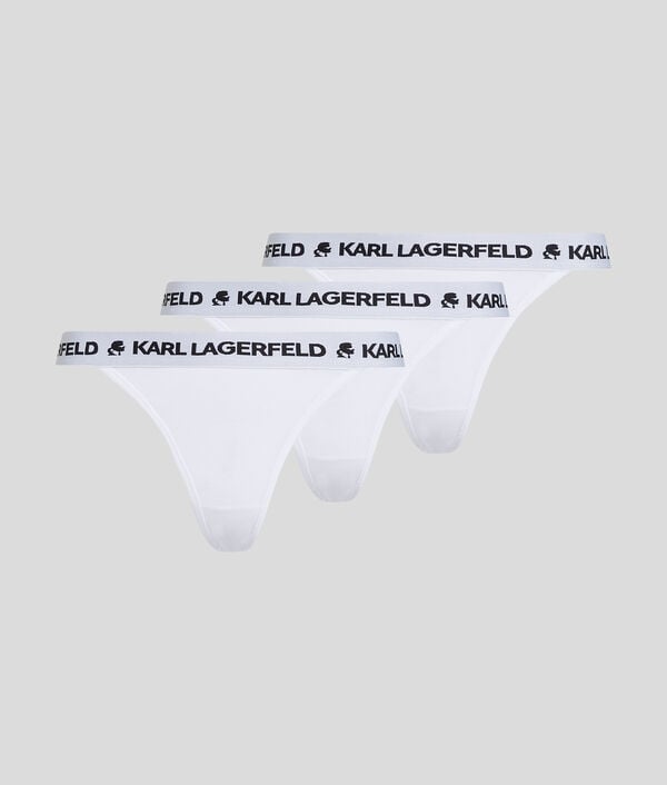 karl lagerfeld CULOTTES BRÉSILIENNES À LOGO KARL – LOT DE 3
