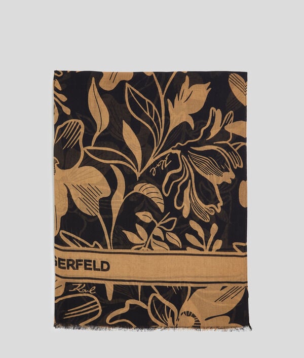 karl lagerfeld ÉCHARPE IMPRIMÉ K/ESSENTIAL FAÇON ALL-OVER