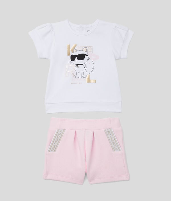 karl lagerfeld ENSEMBLE T-SHIRT ET SHORT IKON POUR BÉBÉS