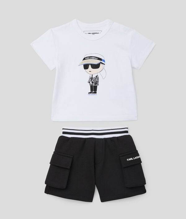 karl lagerfeld ENSEMBLE T-SHIRT ET SHORT IKON POUR BÉBÉS