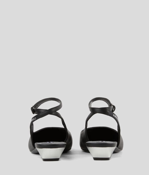 Karl Lagerfeld ESCAPINS PLATS À BRIDE DE CHEVILLE MILLIE