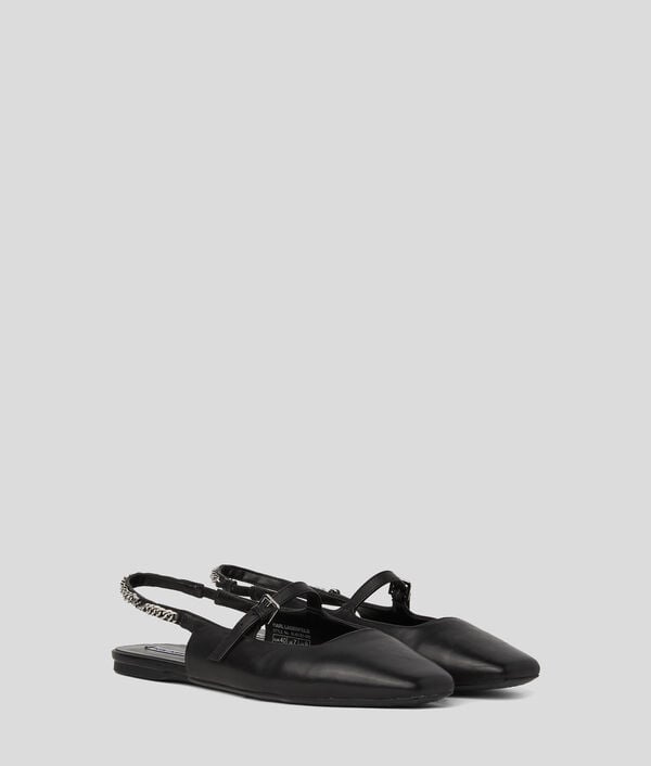 karl lagerfeld ESCARPINS À BRIDE ARRIÈRE AVEC CHAÎNE KONNIE SIGNIA