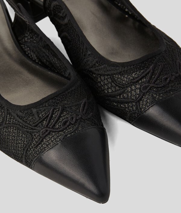 Karl Lagerfeld ESCARPINS À BRIDE ARRIÈRE KERRIE KARL SIGNATURE ORCHID