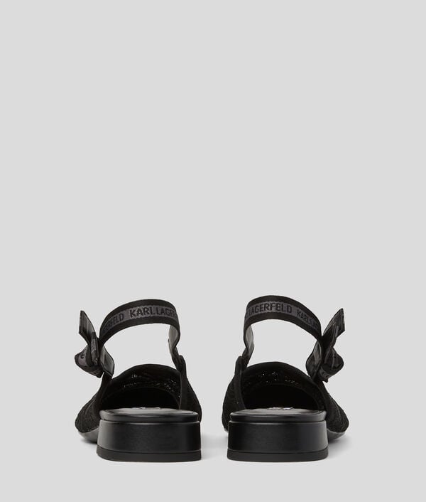 Karl Lagerfeld ESCARPINS À BRIDE ARRIÈRE KERRIE KARL SIGNATURE ORCHID