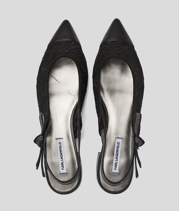 Karl Lagerfeld ESCARPINS À BRIDE ARRIÈRE KERRIE KARL SIGNATURE ORCHID