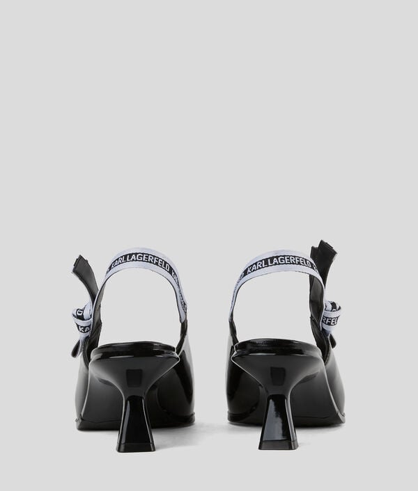 Karl Lagerfeld ESCARPINS À TALON AVEC BRIDE ARRIÈRE ET RUBAN PANACHE