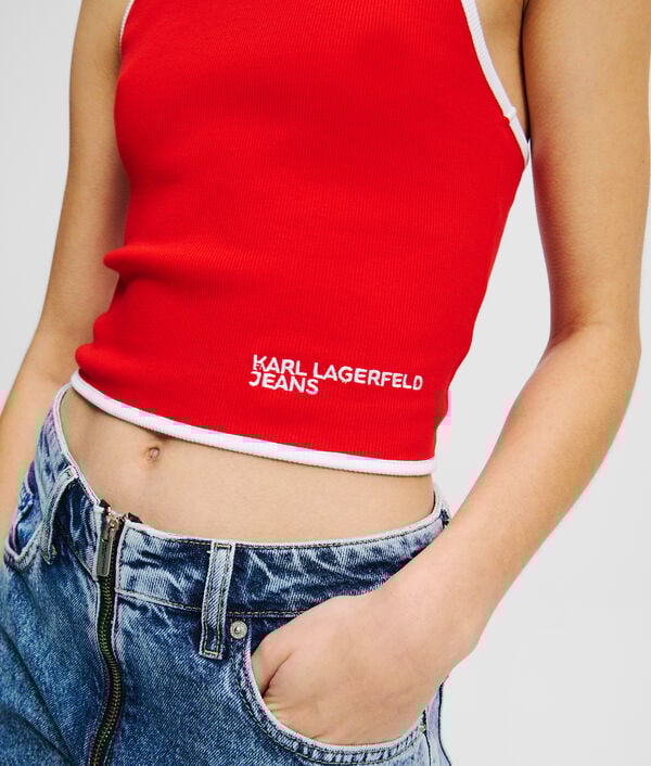 Karl Lagerfeld HAUT À BRETELLES AVEC DÉTAIL PASSEPOIL