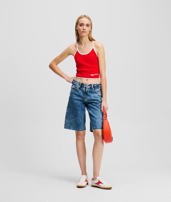 Karl Lagerfeld HAUT À BRETELLES AVEC DÉTAIL PASSEPOIL