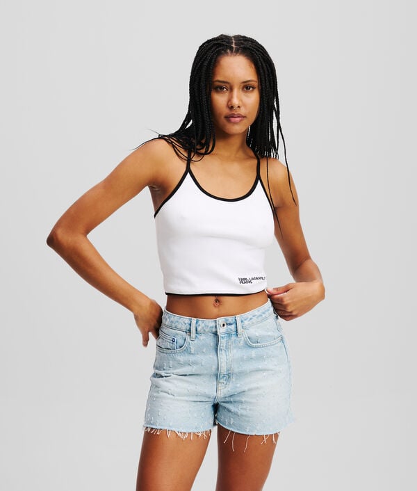 Karl Lagerfeld HAUT À BRETELLES AVEC DÉTAIL PASSEPOIL