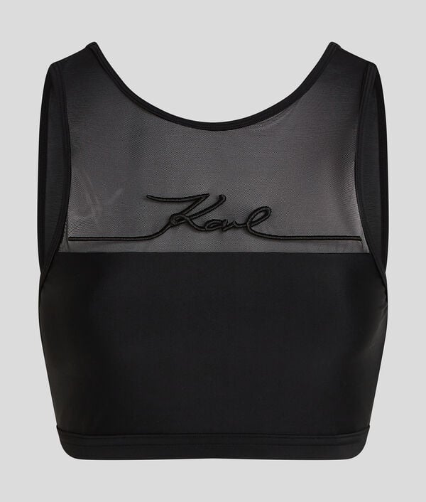 Karl Lagerfeld HAUT DE BIKINI À COL MONTANT K/SIGNATURE