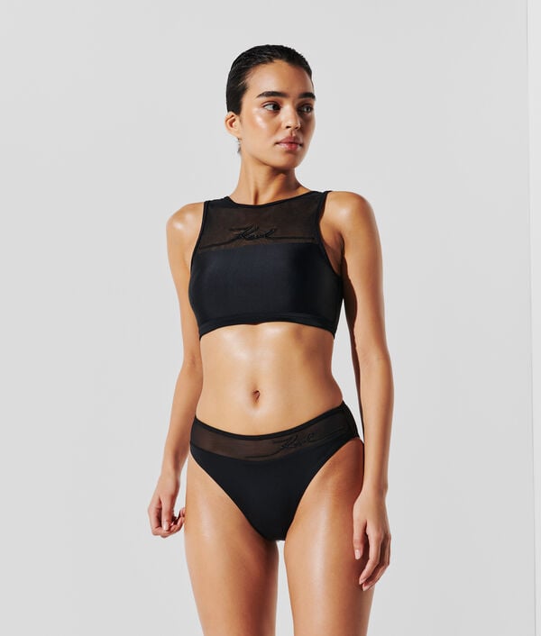 karl lagerfeld HAUT DE BIKINI À COL MONTANT K/SIGNATURE