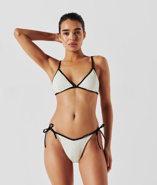karl lagerfeld HAUT DE BIKINI TRIANGE EN CROCHET HOTEL KARL
