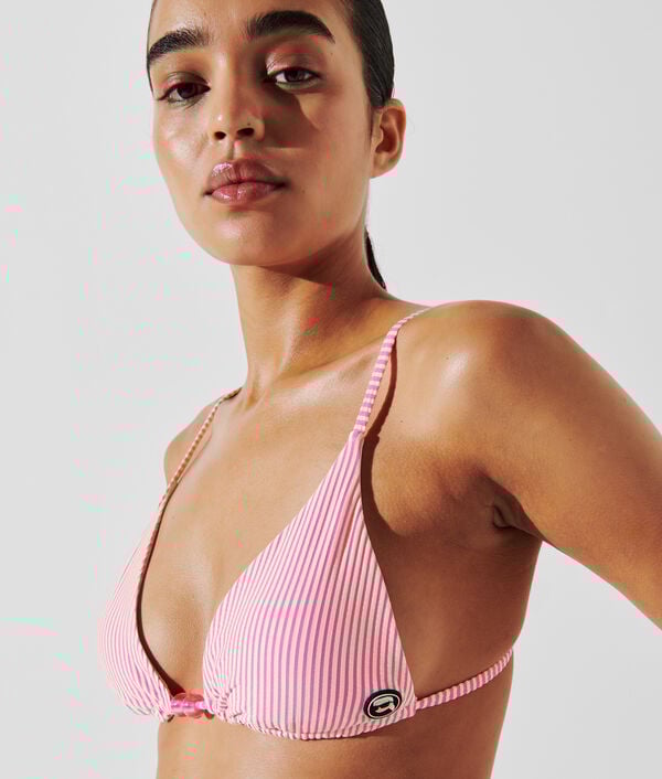 Karl Lagerfeld HAUT DE BIKINI TRIANGLE À RAYURES IKON