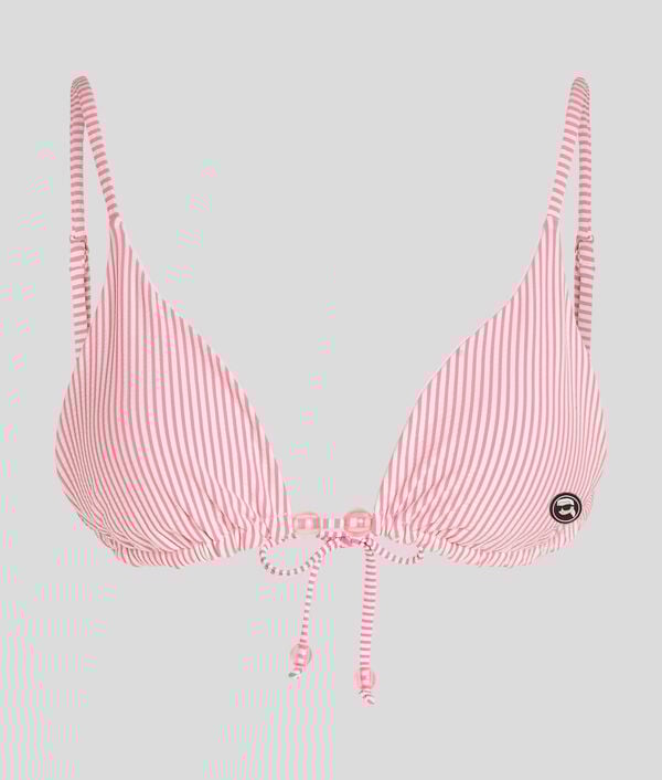 Karl Lagerfeld HAUT DE BIKINI TRIANGLE À RAYURES IKON