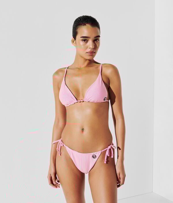 karl lagerfeld HAUT DE BIKINI TRIANGLE À RAYURES IKON
