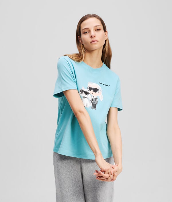 karl lagerfeld IKON KARL & CHOUPETTE AQUARELLE T-SHIRT