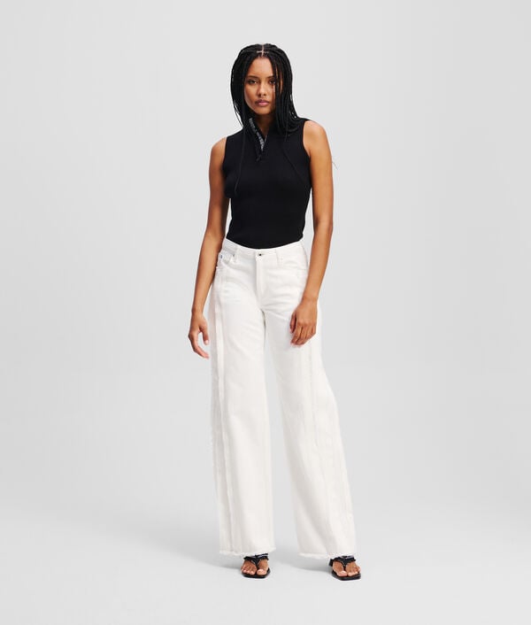 karl lagerfeld JEAN DÉCONTRACTÉ À COUTURES SAILLANTES