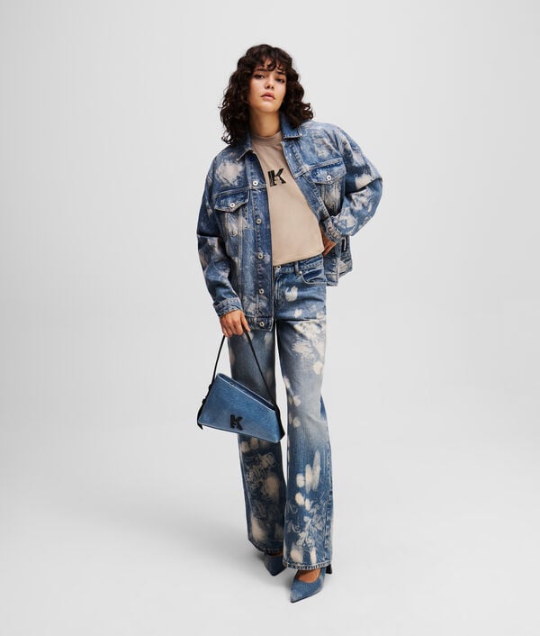 Karl Lagerfeld JEAN DÉCONTRACTÉ TAILLE MI-HAUTE EFFET DÉLAVÉ