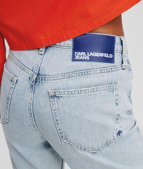 Karl Lagerfeld JEAN DROIT TAILLE HAUTE AVEC BAS FENDU