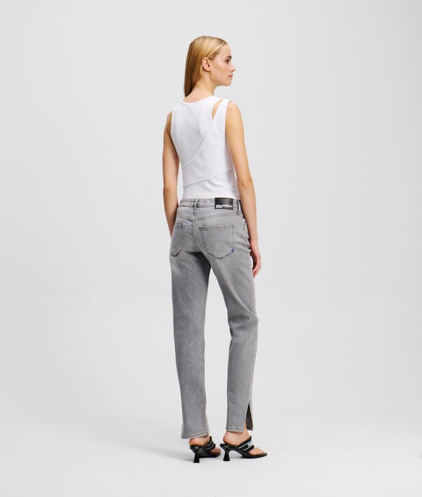 Karl Lagerfeld JEAN SLIM À TAILLE MI-HAUTE ET BAS FENDU
