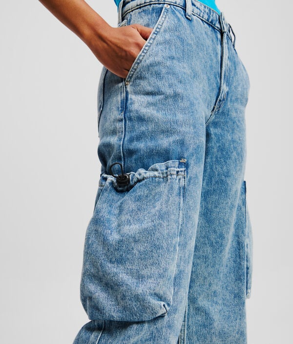 Karl Lagerfeld JEAN UTILITAIRE DÉCONTRACTÉ TAILLE MI-HAUTE