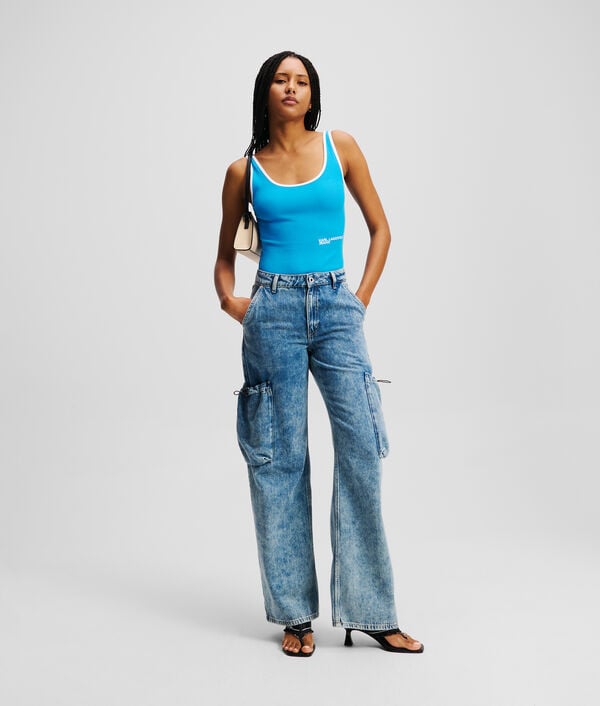 Karl Lagerfeld JEAN UTILITAIRE DÉCONTRACTÉ TAILLE MI-HAUTE