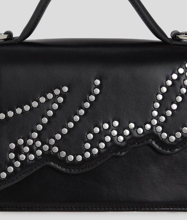 Karl Lagerfeld K/SIGNATURE SMALL STUDDED CROSSBODY BAG