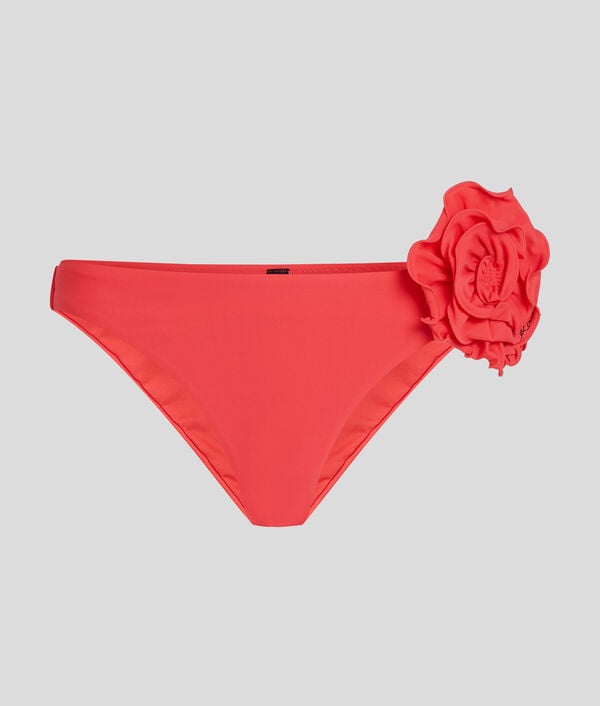 karl lagerfeld BAS DE BIKINI FLORAL ÉCHANCRÉ