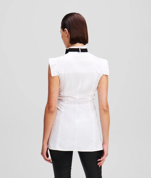 Karl Lagerfeld BLOUSE À NŒUD SANS MANCHES